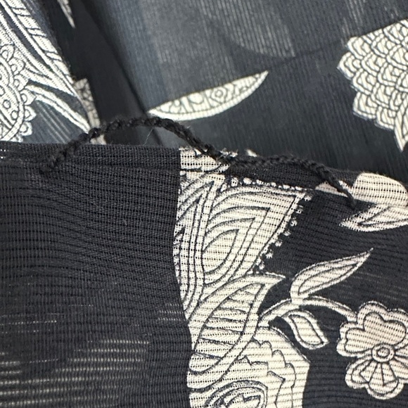 Vintage Hardy Amies London Silk Blend Navy Day Dress - Picture 7 of 8